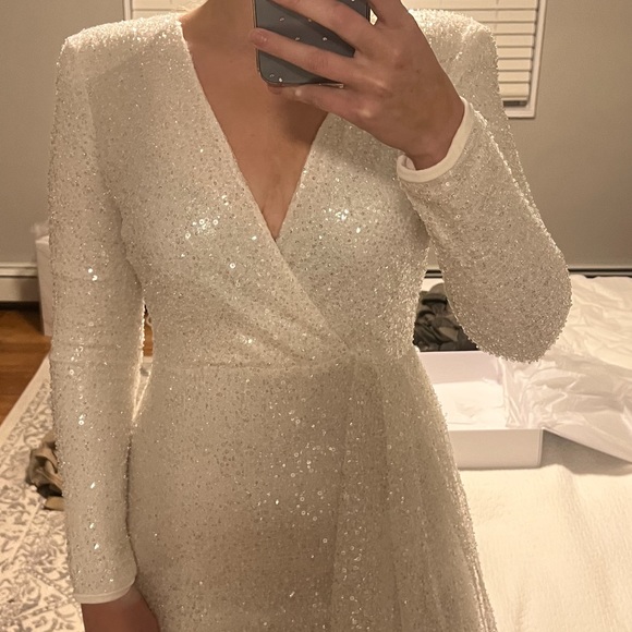 Nadine Merabi LEAH Dress - White - Picture 2 of 2